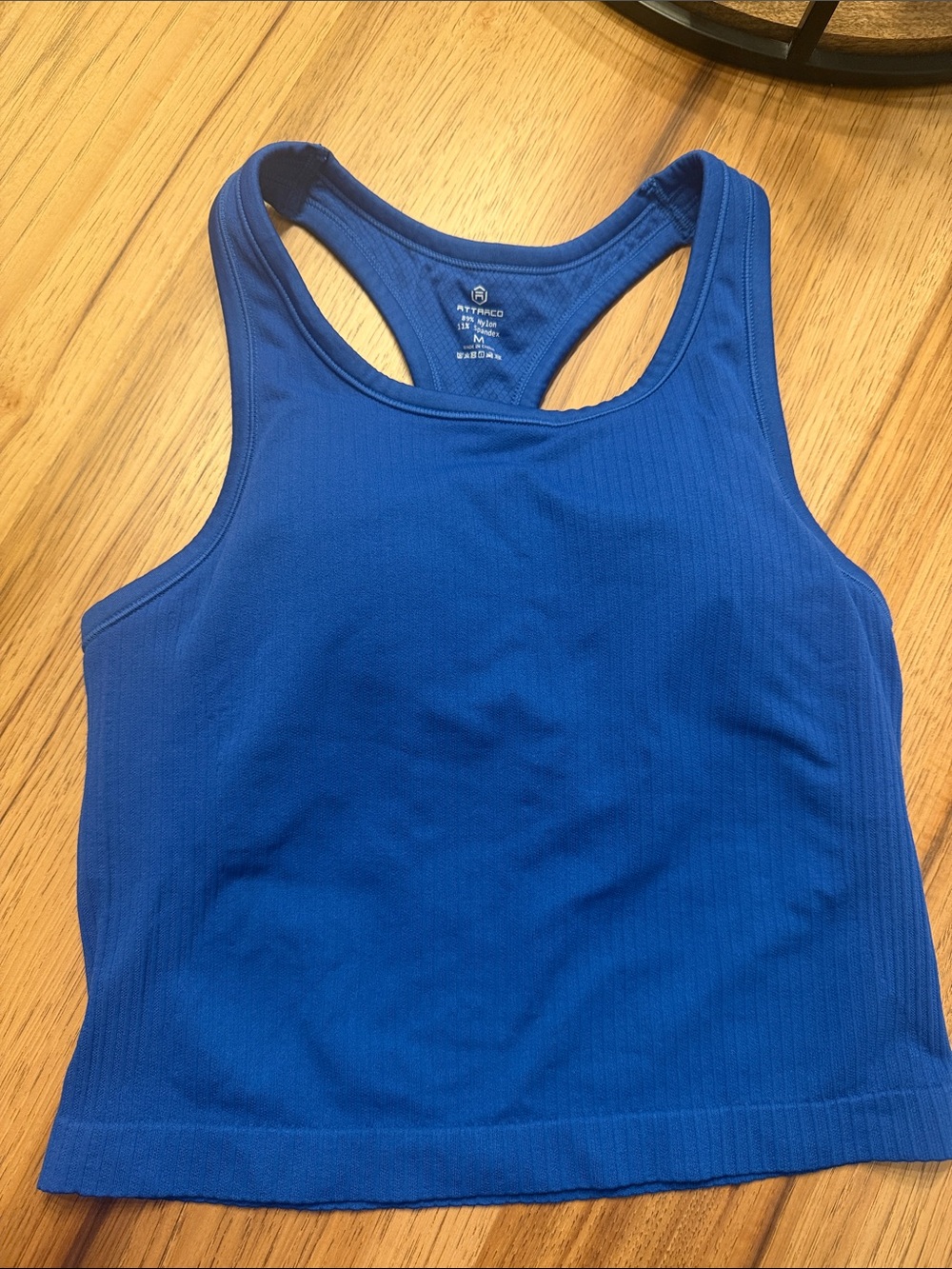Blue Racerback Cropped Tank Top - Women Intimates & Sleepwear